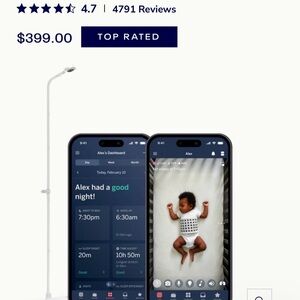 Nanit Pro Baby Monitor with floor stand